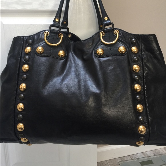 Gucci leather suede large Babouska Tote bag - Picture 2 of 6